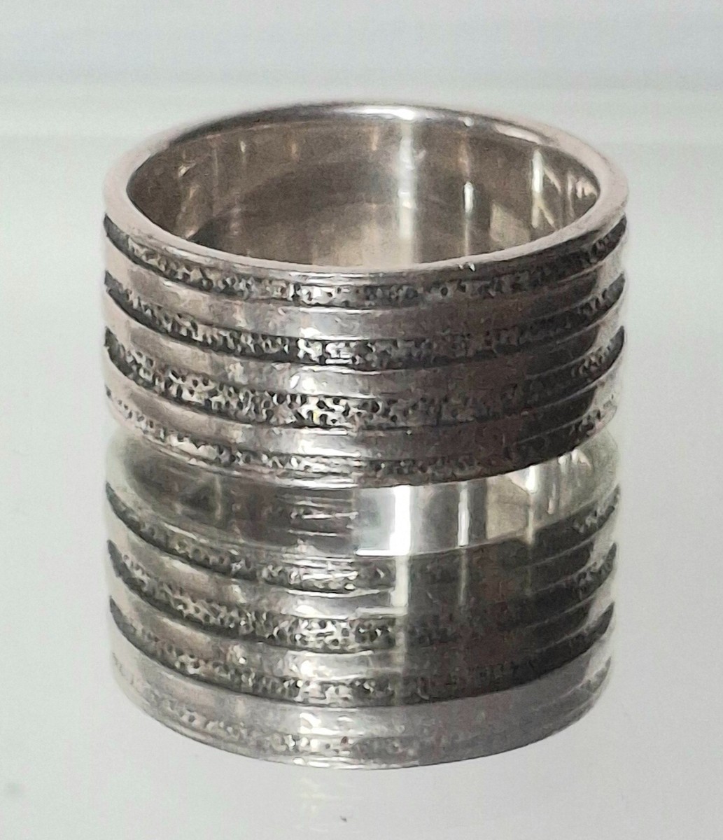 Peter Stone 925 Sterling Silver Pentagram Band Ring Size 8.5 | eBay