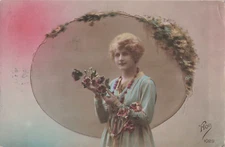 CP MEDALLION WOMEN NECKLACE WITH THOUGHTS FLOWERS - 471112