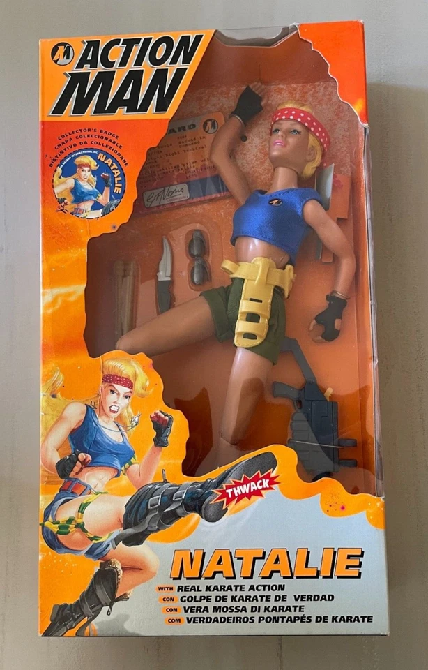 NUEVA Figura Hasbro 12" NATALIE POOLE 1996 Sellada ACTION FORCE TV Man GI Joe Foto 2 de 4