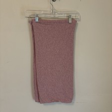 Little Sleepies Ribbed Swaddle Blanket Pink Viscose from Bamboo 42X42