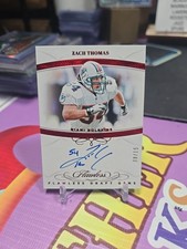 ZACH THOMAS 2019 Flawless DG-ZT RUBY ON CARD AUTO 08/15 DOLPHINS FLAWLESS!!!