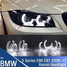 LED Angel Eye Halo Ring Kit BMW 3 Series E90 E91 LCI Xenon