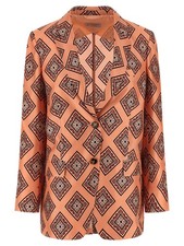 Alberto Biani Multicolor Silk Blazer