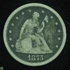 1875-S Seated Liberty Twenty Cent Piece - Very Good Details: Scratches