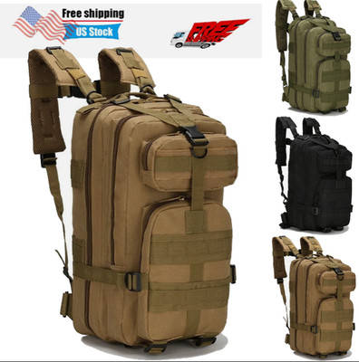 US Tactical Military Backpack Rucksack Pack Bag Camping Hiking Travel Waterproof
