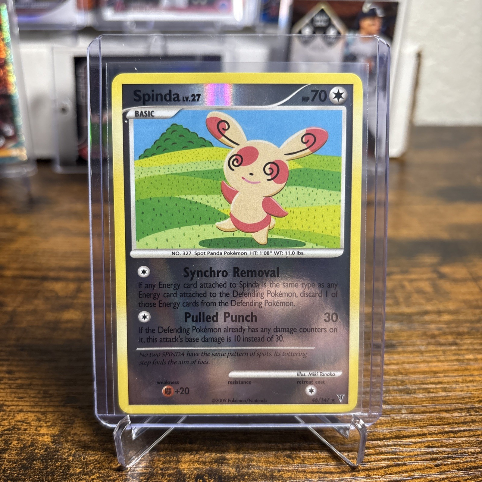 Spinda 46/147 Reverse Holo Pokémon Card - Platinum Supreme Victors set - LP