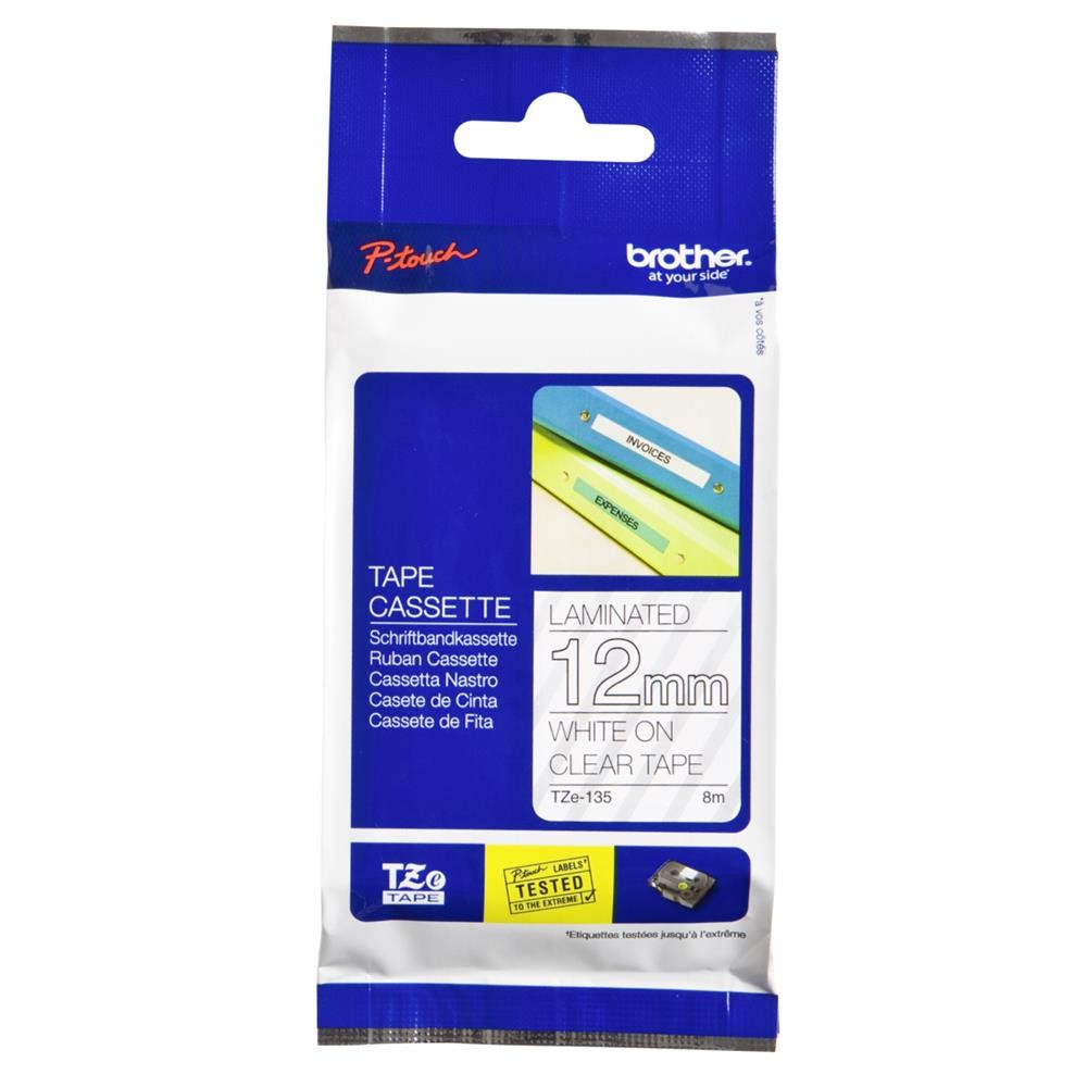 Brother TZe135 - Laminiertes Klebeband - wei auf durch 4290₽