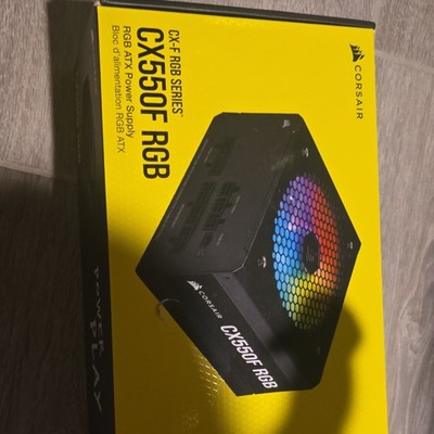 Corsair CX550F RGB Modular ATX Power Supply 550W, 24 Pin, SATA, Black