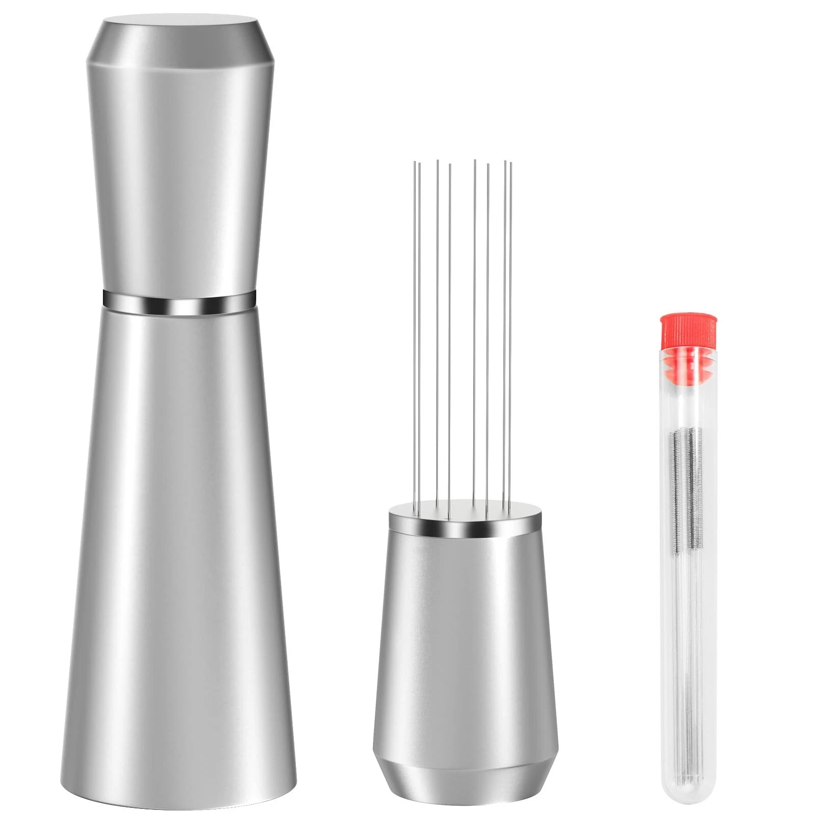 WDT Espresso Distribution Tool, 0.35mm 8 Needle Coffee Stirrer with 8 Extra N...