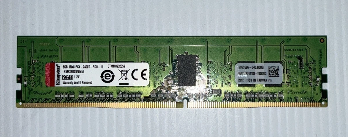 Kingston PC4-19200 (DDR4-2400) Bus Speed Computer RAM 8 GB Total