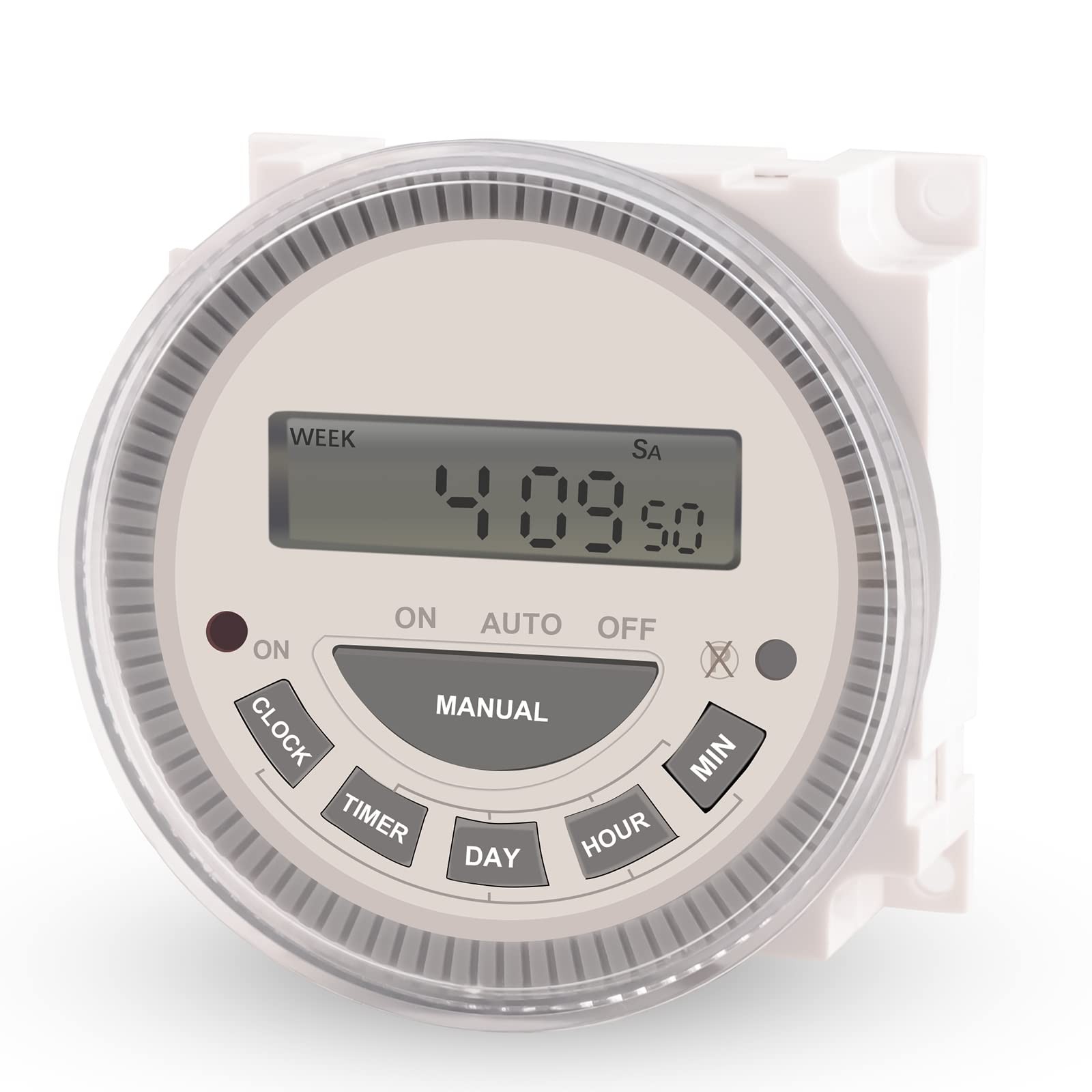 7-Day Digital Timer Switch for Pool Sprinkler Lights Programmable Control