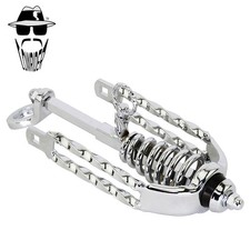 ORIGINAL LOWRIDER 1-Hole Slammer Double Square Twist Springer Fork Crown Chrome.