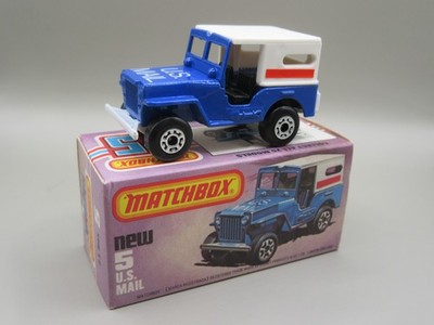 Matchbox Superfast No.5 US Mail Jeep (No.38 Base) - Mint/Boxed