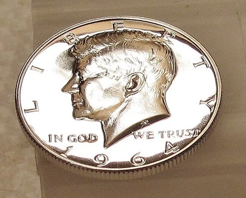 1964 Kennedy  Gem  Proof 90% Silver  ~ "EYE  CANDY"   Blazing Luster #325.12