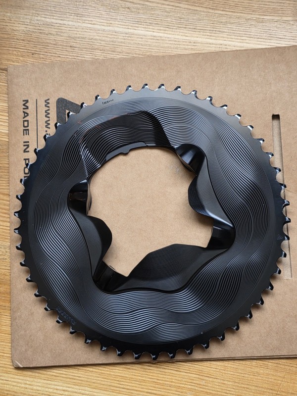 Alugear Chainrings for Shimano Ultegra R8100 Chainrings 50/34 12 Speed Black