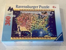 USA Map United States America 300pc 19X14 Ravensburger Puzzle Brand New Sealed