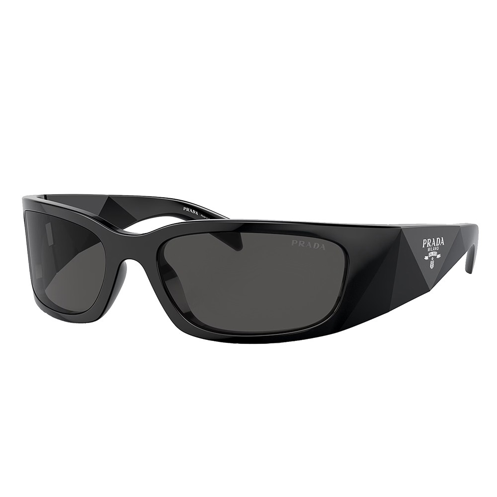 Prada PR A14S 1AB5S0 Black Plastic Butterfly Sunglasses Grey  display picture 3