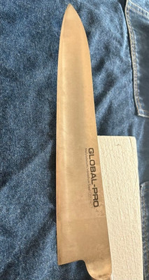 GLOBAL-PRO GP-15 Gyuto Chef Knife 27cm 10.6'' Molybdenum Vanadium Yoshikin USED