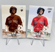 Marcelo Mayer-2025 Topps Stadium Club, Sepia, #74 Boston Red Sox (RC) + Base