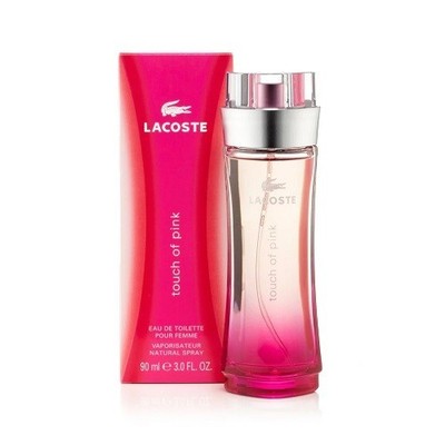 100% Authentic Lacoste Touch of Pink Eau De Troilette 3.0 Oz New In Box Sealed