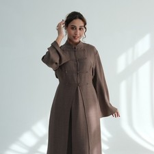 Ramadan Dress Cardigan Women Muslim Robe Open Kimono Kaftan Abaya Maxi Dubai Eid