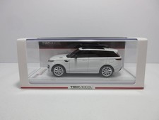 Mini car 1/43 TSM model Land Rover Range Rover Sport 2023 White Fuji White
