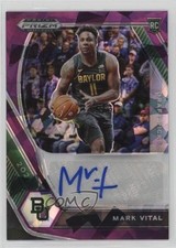 2021-22 Panini Prizm Draft Picks Purple Ice 15/99 Mark Vital #DP-MVI Auto rf2