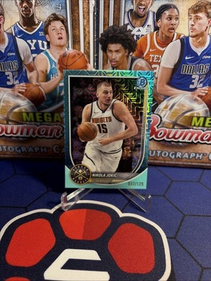 2025-26 Bowman Chrome NIKOLA JOKIC #BCV-100 AQUA MOJO REFRACTOR /125 Nuggets