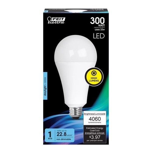 Feit A23 E26 (Medium) LED Bulb Daylight 300 Watt - Bild 1 von 3
