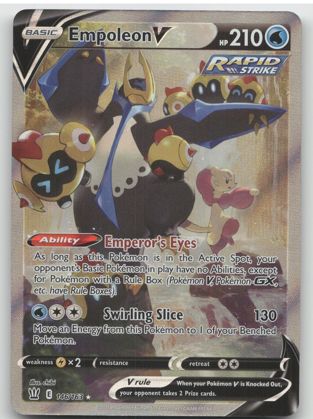 2021 Battle Styles Empoleon V Rare Ultra #146/163