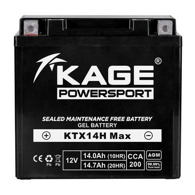Batterie GEL KAGE YTX14-BS für Aprilia BMW Buell Harley Davidson Honda KTM uvm.