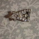 La Rel Vintage Rhinestone Bracelet Clip On Earring Set Silver Tone Bridal Formal — photo 4