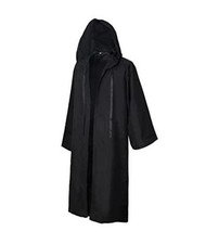 Unisex Halloween Costume, Hooded Cloak, for Cosplay Knight 3X-Small Black