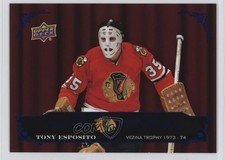2025-26 Chicago Blackhawks Centennial Windy City Blue /65 Tony Esposito HOF 0v41