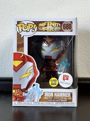 Funko Pop! Infinity Warps Iron Hammer #680 GITD Walgreens Excl. Box Damage