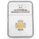 1904 $2.50 Liberty Head Quarter Eagle NGC MS64 US Gold Coin No Reserve #C796-3