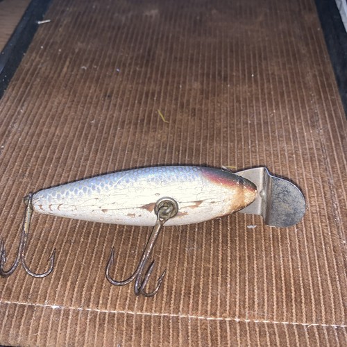 Cravatta Creek Chub Wiggler doppia linea occhi di vetro esca precoce scala lucida - Foto 3 di 6