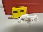 Vintage Matchbox Lesney #43  Pony Trailer with 2 horses - Yellow -