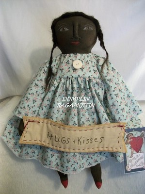 Pattern, sewing, primitive doll, collectible,  Dumplinragamuffin #224