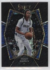 2021-22 Panini Select Premier Level Black Shimmer Prizm 1/1 Moses Brown #177 4at
