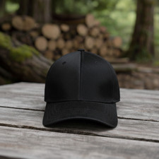 Genuine Cowhide Leather Baseball Cap Black Hair On Hide Adjustable Unisex Wester