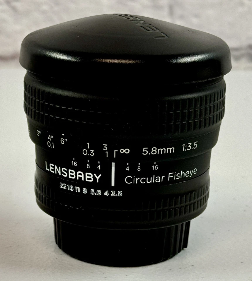 *MINT* Lensbaby 5.8mm f/3.5 Circular Fisheye Lens Nikon F2 #19036 - Image 2 of 4