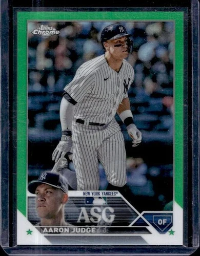 2023 Topps Chrome AARON JUDGE ASG Green Refractor /99 Yankees MVP ASGC-2