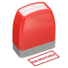 Non Negotiable Notice Stamp, Office Stamp Pre Inked Stamp, Red