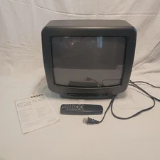 Sanyo D513630 ~ 13” Color TV Retro Gaming With Remote ~ Tested - Works