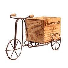 Decorative Iron and Bicycles Flower Pot For Yard Balcony Display Art