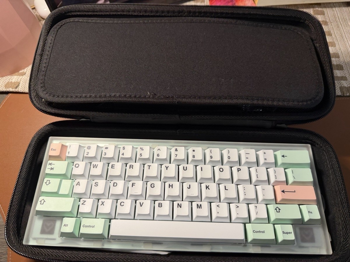 キーボード Qwertykeys QK60 R2 HHKB Clear&IceWhite QK60 HHKB — Clear / Mint / Ice White (Fully Built) | eBay