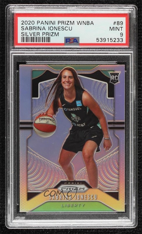 2020 Panini Prizm WNBA Silver Sabrina Ionescu #89 PSA 9 MINT Rookie RC 0vv