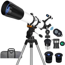 Telescope for Adults High Powered, 90mm Aperture 800mm Refractor for Astronomy