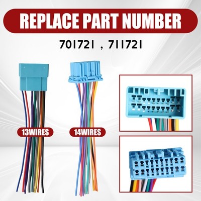 Car Radio Stereo Wire Harness Plug for 03-11 Suzuki Grand Vitara